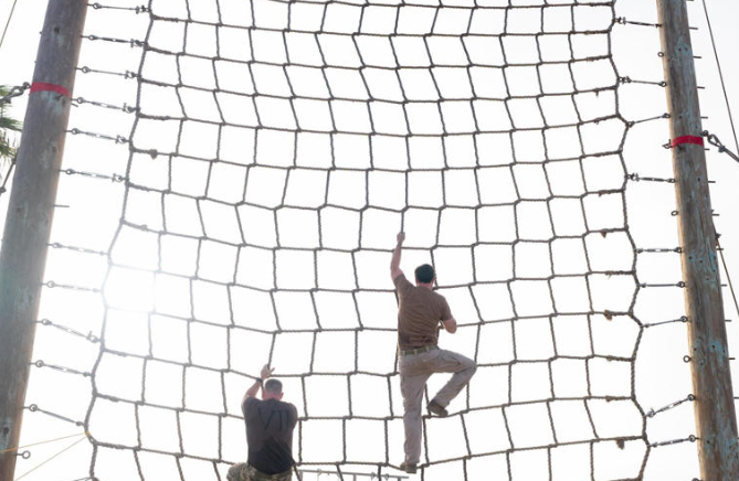 Vice President J D Vance (right) trains with Navy SEAL members at a California naval base on the 22nd X formerly Twitter