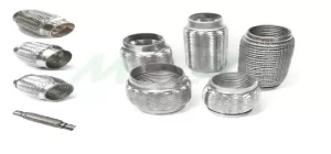 Bellows + Inner Braid + Outer Braid Exhaust Flexible pipe