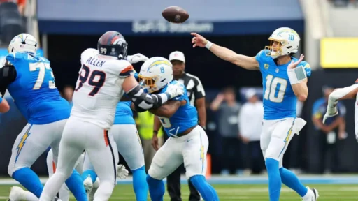 chargers, vikings, justin herbert, kimani vidal, chargers vs vikings, chargers game, thursday night football, tnf, minnesota vikings, la chargers, chargers football, quentin johnston, chargers stats, herbert, nfl week 8 predictions