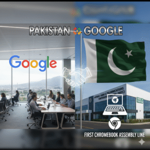 google lunch chromebook assembly line in Pakistan