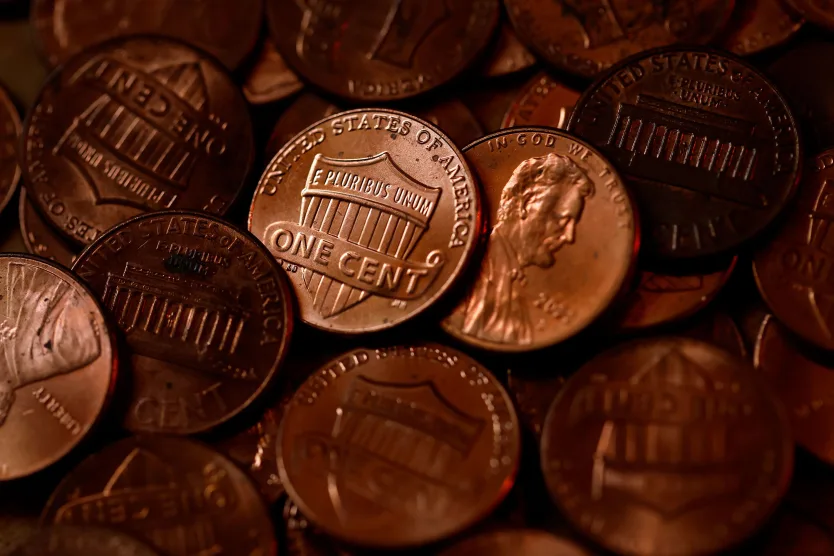 The last-ever penny was minted today in Philadelphia