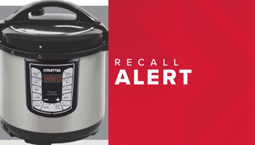 cpsc gourmia pressure cooker recall