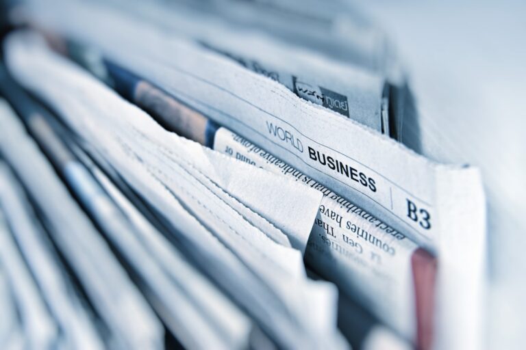 business articles in newspaper